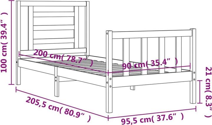 Actual product image VidaXL Maddalena (140 x 200)