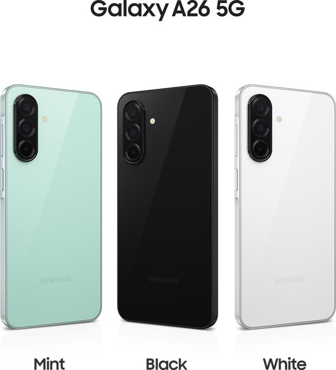 Actual product image Samsung Galaxy A26 (256 GB, Black, 6.70", Dual SIM, 50 Mpx, 5G)