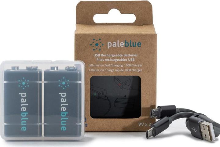 Immagine prodotto Pale Blue PB-9V (2 pz., 9V Block, 500 mAh)