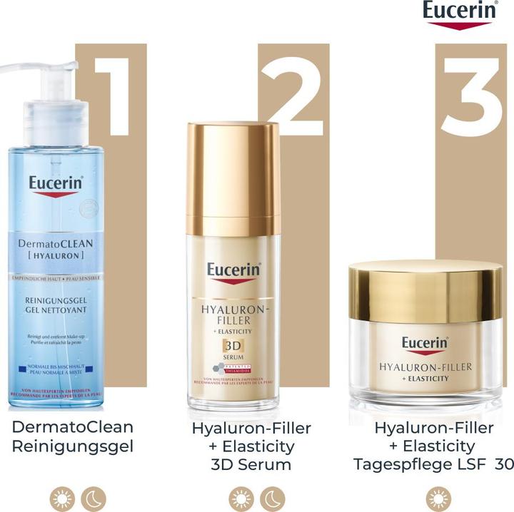 Produktbild Eucerin HYALURON-FILLER + ELASTICITY Tagespflege LSF 30 (50 ml, Tagescreme, SPF 30)