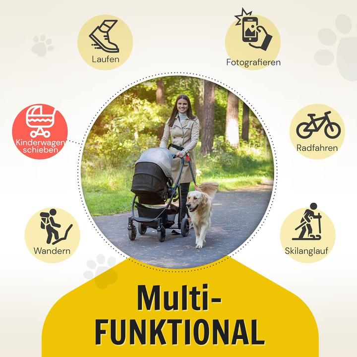 Actual product image Hundefreund Joggingleine mit Bauchgurt (Dog, Jogging, Pushbike)