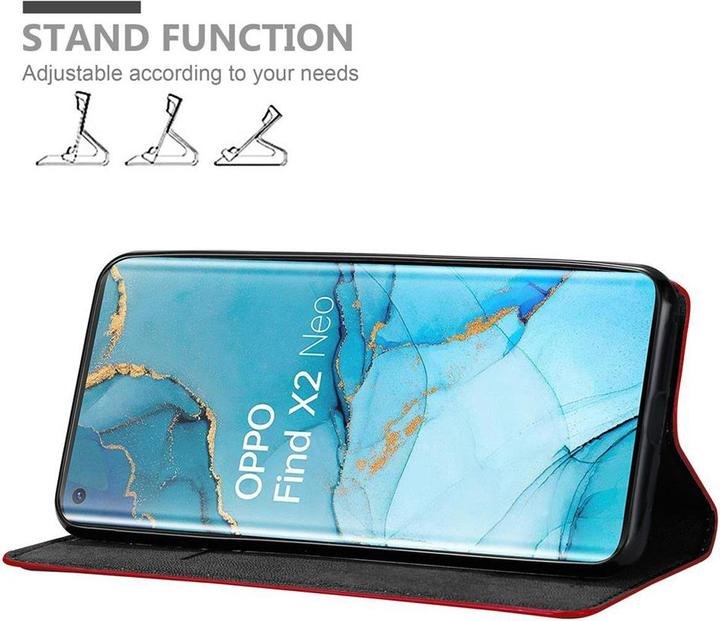 Actual product image Cadorabo Book Invisible Magnet Cover (Oppo Find X2 Pro)