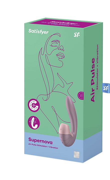 Actual product image Satisfyer Insertable Double Air Pulse Vibrator Supernova