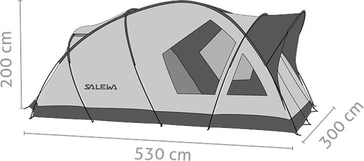 Actual product image Salewa Alpine Lodge V (Dome tent, 9.30 kg, 5 persons)