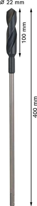 Image du produit Bosch Professional Zubehör Foret d'installation PRO Wood HSS, 22 x 100 x 400 mm (22 mm)
