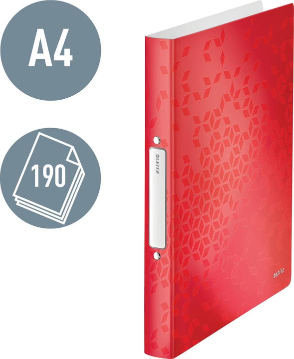 Actual product image Leitz School folder A4 Wow red (A4, 32 mm, 1 Piece)