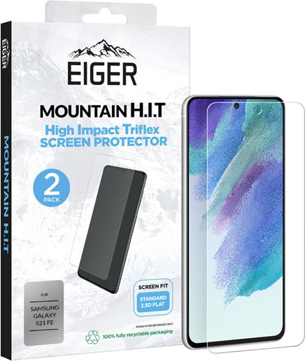 Immagine prodotto Eiger Vetro da esposizione (confezione da 2) Tri Flex High-Impact chiaro (2 Pezzo/i, Samsung Galaxy S21 FE)