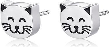 Actual product image Sagapo S'Agapµ - Beautiful steel earrings Cats CLICK SCK154