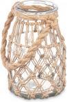 Produktbild Giftdecor Naturseil Glas Kerzenhalter klein