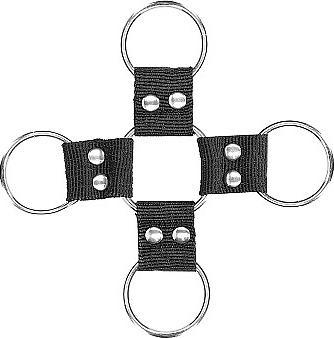 Actual product image Ouch! Velcro Hogtie With Hand And Ankle Cuffs