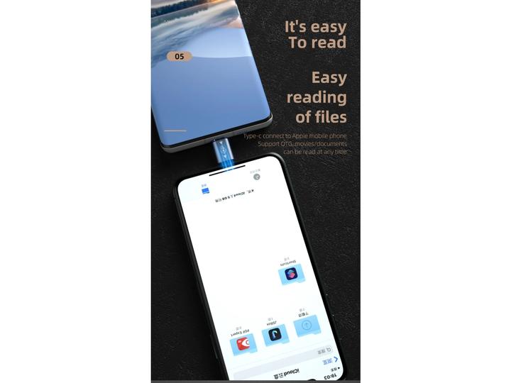 Produktbild PowerGuard USB-C zu Lightning Adapter (male/male) OTG Charge & Data (USB Typ C, Lightning)