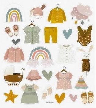 Image du produit Dalprint Papieraufkleber - Baby Girl 25 Stk