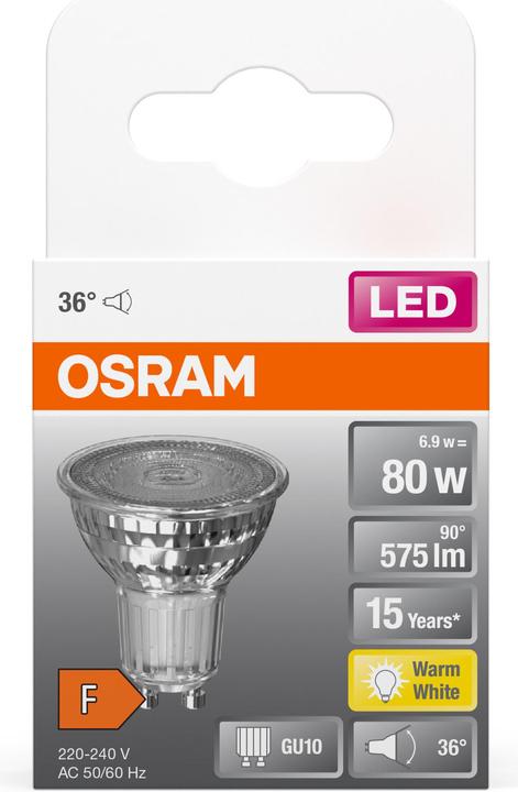 Produktbild Osram Led Star Par16 (GU10, 6.90 W, 575 lm, 1 x, F)