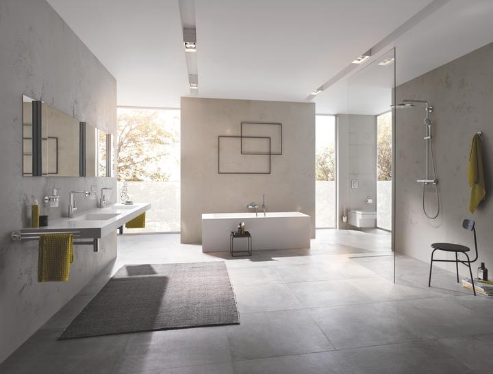 Actual product image Grohe Duschsule inkl. Thermostat Euphoria XXL System 310 supersteel 26075DC0