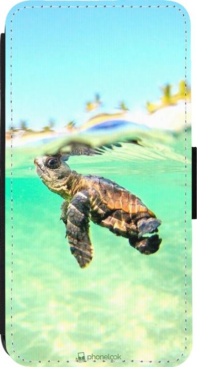 Image du produit PhoneLook Coque Wallet noir Turtle Underwater (Apple iPhone 14 Pro)
