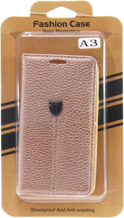 Produktbild Xundd Book Case Fashion for Galaxy A3 - Gold (Samsung Galaxy A3)
