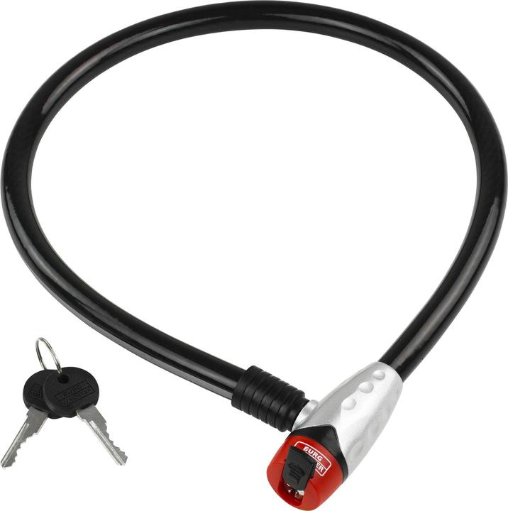 Actual product image Burg Wächter Two-wheel spiral cable lock (80 cm)