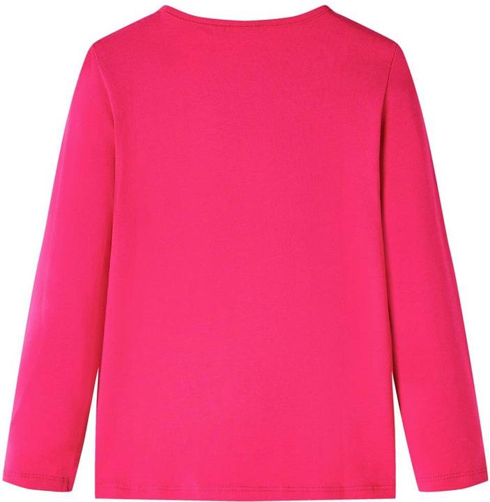 Image du produit VidaXL T-shirt manches longues enfant rose vif 128,Composition : 95% Coton (128)