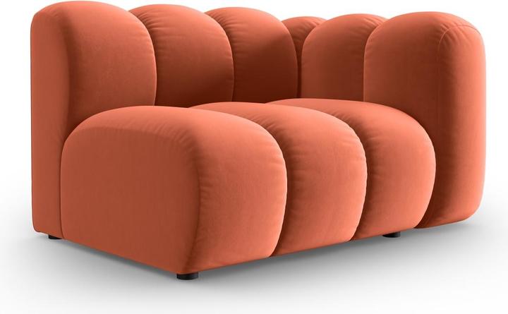 Actual product image Micadoni Velvet Modul Right, "Lupine", 1 Seat, 115x95x70Made in Europe (2 person sofa, 3-seater, 4-seater)