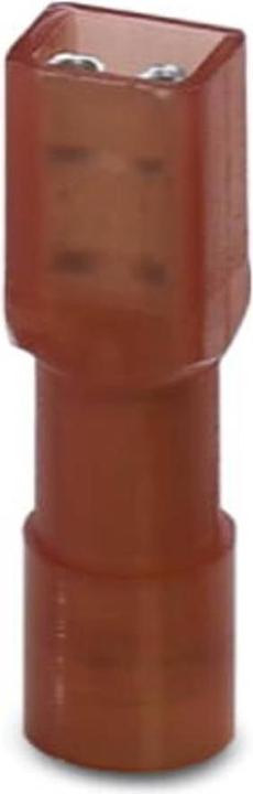 Actual product image Phoenix Contact Receptacle plug width: 2.8 mm plug thickness: 0.5 mm 180 ° Fully insulated Red 3240534 50 pcs.