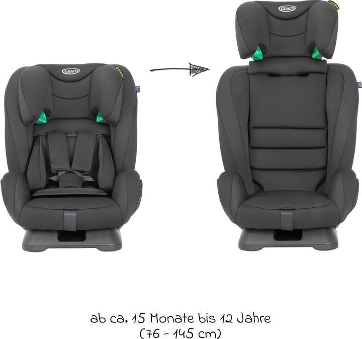Actual product image Graco FlexiGrow R129 child seat from 15 months - (Child seat, ECE R129/i-Size Standard)