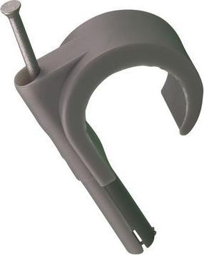 Produktbild Csdk SL Mepac plugclip med søm for kabel 19-22 mm. Grå. Bor Ø 5,5 mm - (100 stk.)