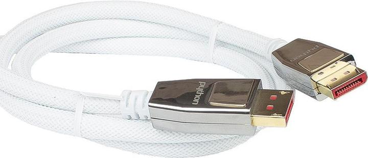 Actual product image Python PYT M0259 DisplayPort Cable DP 1.4 8Ka60 Hz active white 10 m (10 m, DisplayPort)