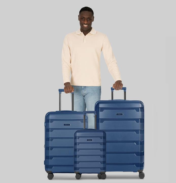 Actual product image D&N South Dakota 4 Rollen Kofferset 3-teilig mit Dehnfalte (203 l, XL (from 140l))