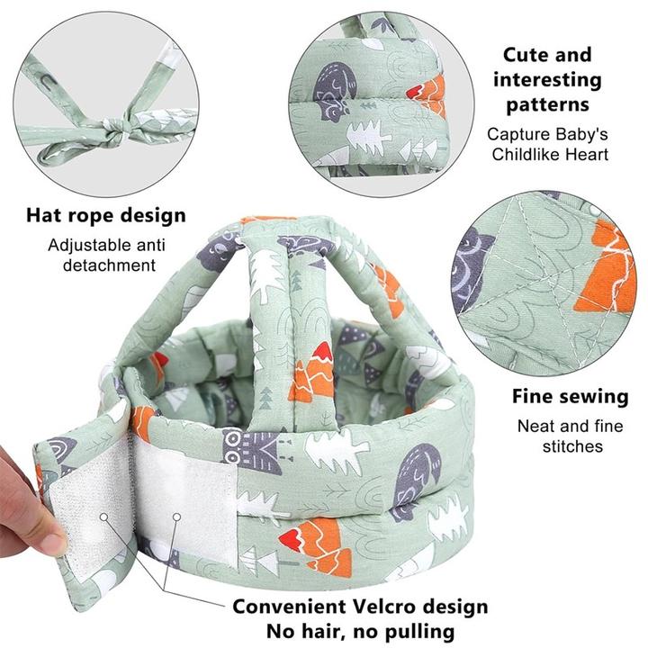 Image du produit ASMI Babykopfschutz, verstellbarer Baby Helm, Baby Schutzhelm