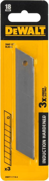 Actual product image DeWalt Snapoff blades 18mm 3 pcs (Replacement blade)