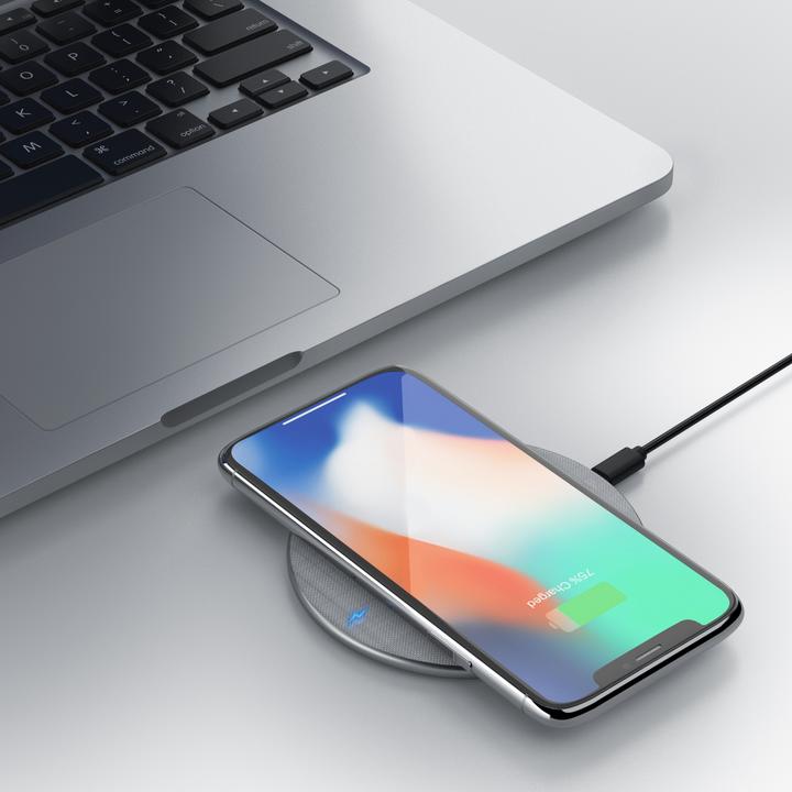 Actual product image Aplic Induction Charger, Qi Charger - Inductive Fast Charging Station, 10W Wireless Induction Charger (10 W)