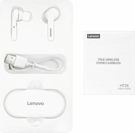 Actual product image Lenovo Bluetooth Calbelless Earphones In-Ear (4 h, Wireless)