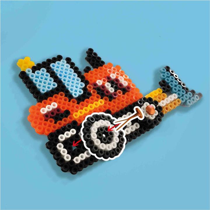 Actual product image Ses Iron-on beads for construction vehicles