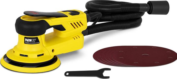 Actual product image MSW Random Orbital Sander - 350 W - Ø 150 mm - up to 10,000 rpm (Eccentric grinder, 350 W)
