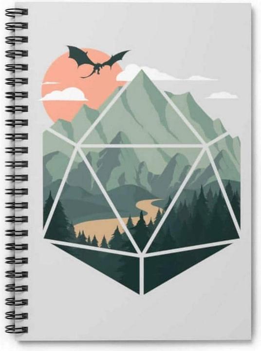 Produktbild Glass Staff Notizbuch Scenic d20 Mehrfarbig (Liniert, Harter Einband)
