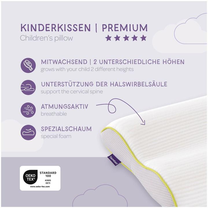 Immagine prodotto Träumeland Cuscino premium per bambini (57 x 34 cm)