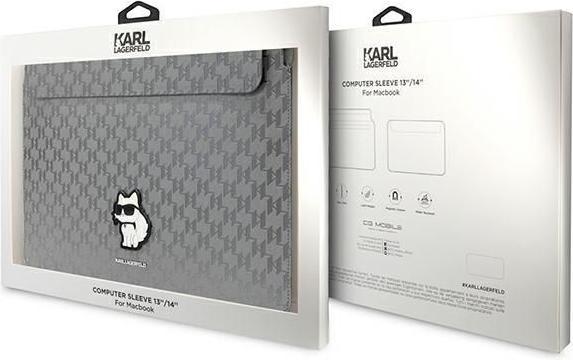 Image du produit Karl Lagerfeld Manchette KLCS14SAKHPCG 14" srebrny/argent Saffiano Monogram Choupette (14")