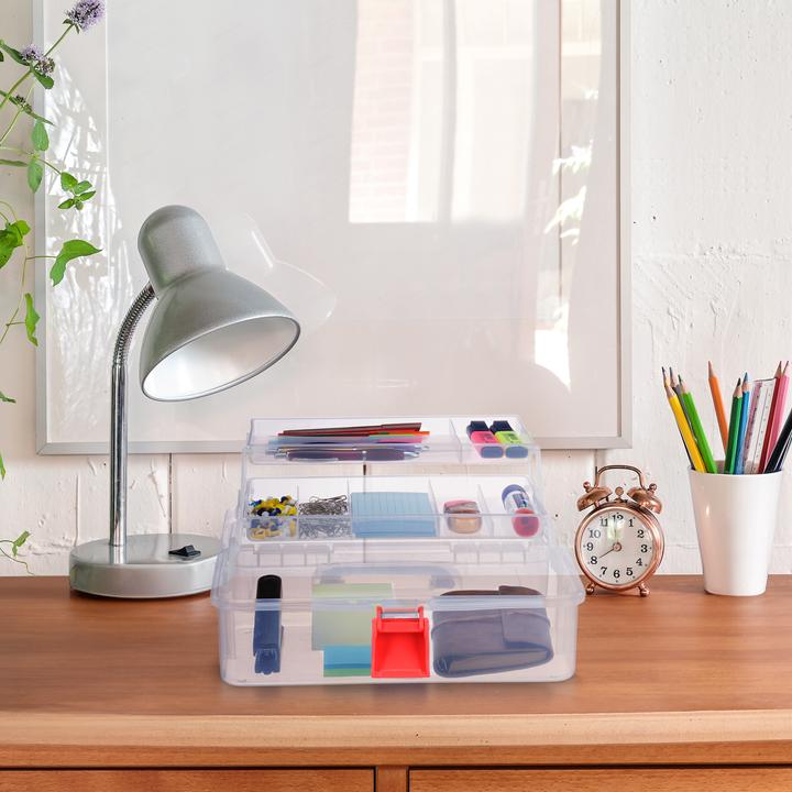 Produktbild Relaxdays Aufbewahrungsbox (33 x 19.5 x 14 cm, 9 l)
