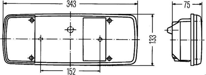 Actual product image HLL Combination Rearlight, Left