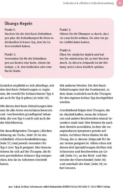 Produktbild Ischias-Schmerzen selbst behandeln (Deutsch, Shintaro Sakai, Birgit Quitterer, 2023)