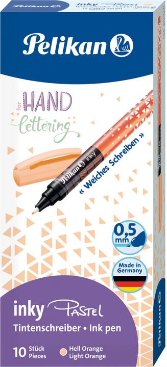 Immagine prodotto Pelikan Penna a inchiostro inchiostro 273, arancione pastello (Arancia pastello, 10 x)