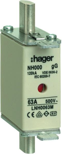 Immagine prodotto Hager Fusibile DIN-000 63A (Fusibile NH-DIN, 63 A)