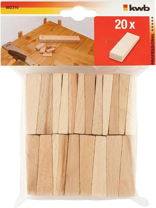 Productafbeelding kwb Houten wig 982310 Wiggen van beukenhout, 20 stuks.