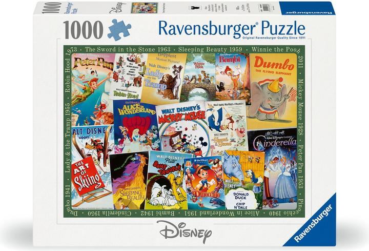 Produktbild Ravensburger Disney Vintage Movie Poster (1000 Teile)