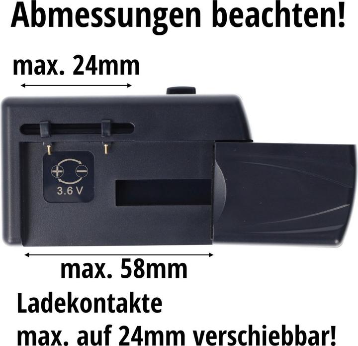 Actual product image AccuCell Universal Ladegerät für viele Handy Akku (Battery + charger)