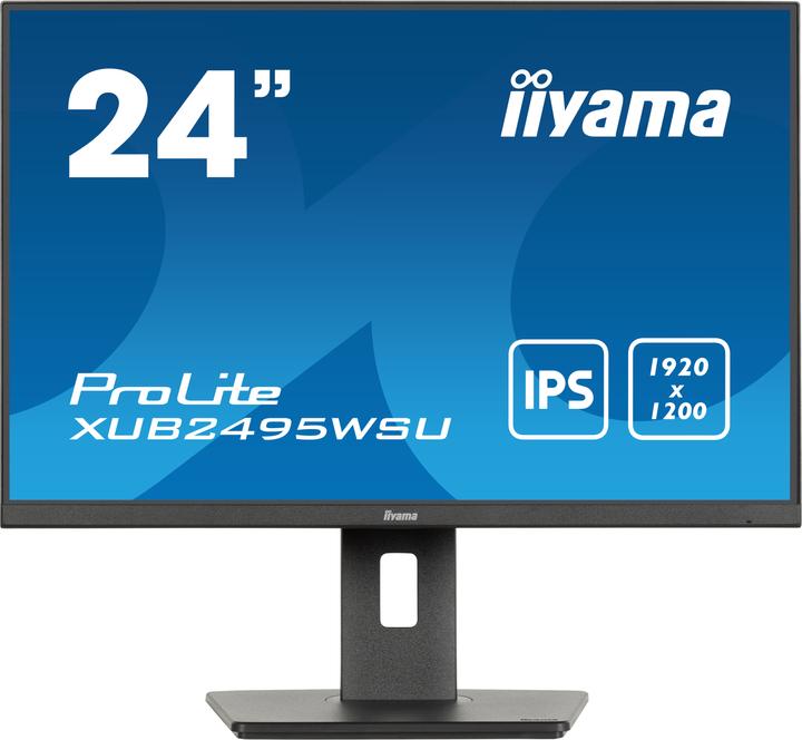 Produktbild iiyama 24.1IN ULTRA THIN IPS PANEL 1920X1200 4MS 300CD/M2 1000:1 1X (1920 x 1200 Pixel, 24")