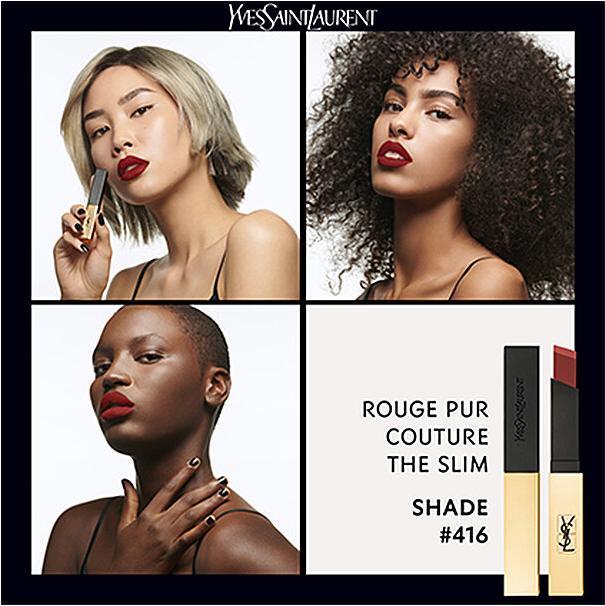 Actual product image Yves Saint Laurent Rouge Pur Couture The Slim Psychedelic Chili 34 (Dark red)