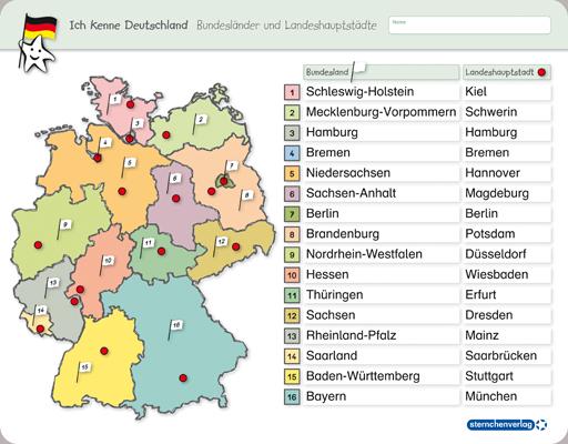 Immagine prodotto Ich kenne Deutschland - 1. Bundesländer & Landeshauptstädte, 2. Flüsse, 3. Gebirge im Set (Tedesco, Katrin Langhans, 2017)