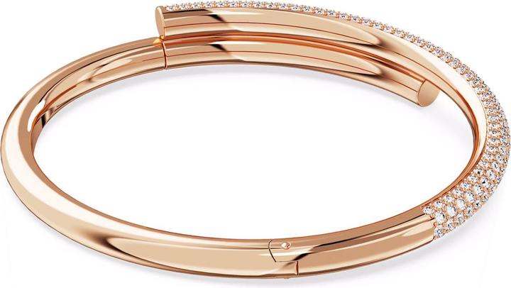 Actual product image Swarovski Dextera Bangle Magnetic Clasp White Rose Gold (16 cm, Swarovski Metal)