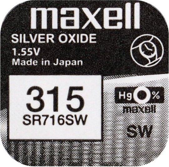 Produktbild Maxell 315 / SR716SW - Uhrenbatterie (1 Stk., SR67, 23 mAh)